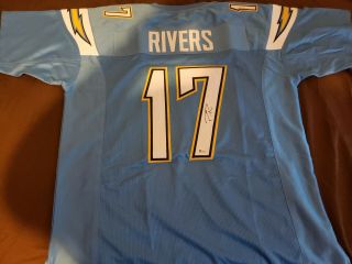 Phillip Rivers Autographed Custom Los Angels Chargers Jeresey With Beckett