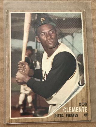 1962 Topps Roberto Clemente Pittsburgh Pirates 10 Baseball Card