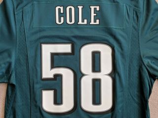 Trent Cole Philadelphia Eagles Nike Game NFL Jersey Men ' s Medium 5