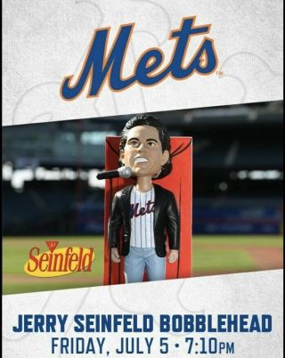 York Mets Jerry Seinfeld Bobblehead 7/5/2019 Giveaway