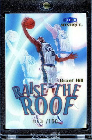 1999 - 00 Fleer Mystique Raise The Roof Grant Hill /100