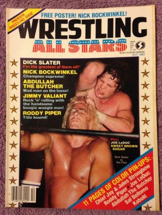 Wrestling All Stars Premiere Issue October 1983,  Nick Bockwinkel,  Roddy Piper