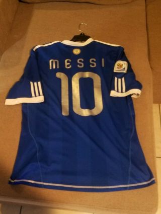 Argentina Soccer Jersey Lionel Messi 10 Season 2010 Sizel