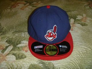 Era Cleveland Indians Baseball Cap Hat 59fifty Fitted W/ Tags Chief Wahoo