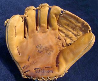Al Kaline Wilson Baseball Glove A2252,  No Ink 9 " Lht Ex,  /nm Hof Detroit Tigers