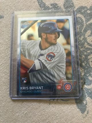 2015 Topps Chrome Bb Rookie Card 112 Kris Bryant Chicago Cubs