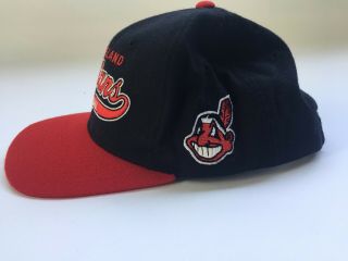 Chief Wahoo Cleveland Indians Vintage Starter Snap Back Hat Ball Cap