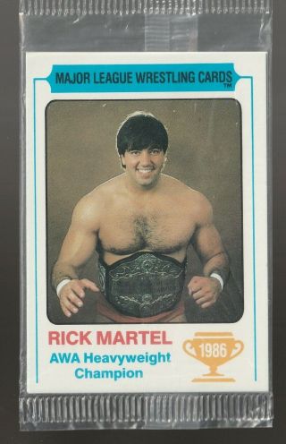 Rick Martel Road Warriors 1986 Carnation Major League Wrestling Card Pack