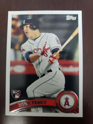 2011 Topps Update Mike Trout Rookie Rc Us175