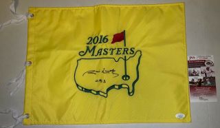 Jim Nantz Signed 2016 Masters Pin Flag Autographed Cbs Augusta National Jsa