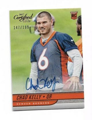 2017 Certified Cuts Sp Chad Kelly Auto /199 Rookie Rc Ole Miss Broncos Rare