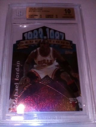 1997 - 98 Topps Generations G2 Michael Jordan 10.  0 Bgs