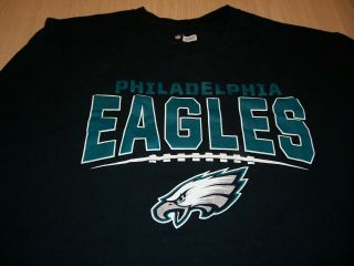 Nfl Team Apparel Philadelphia Eagles Black T - Shirt Mens Xl