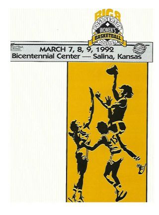 1992 Big 8 Conference Womens Basketball Tournament Program