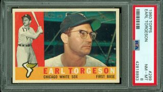 1960 Topps Baseball 299 Earl Torgeson Psa 8