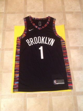 D ' Angelo Russell Brooklyn Nets Black Music City Jersey Size Large 48 2