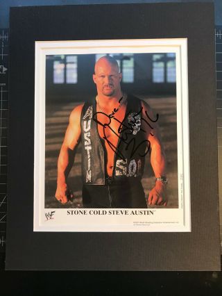 Wwe Wwf Stone Cold Steve Austin Autographed Signed 8x10 Photo To Dave