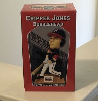 Chipper Jones 2000 All - Star Game Bobblehead - Sga - Turner Field 2016 - Nib