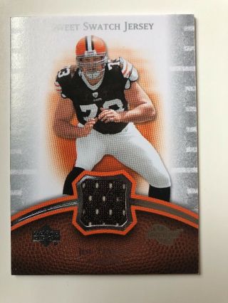 2007 Ud Sweet Spot Swatch Rookie Jersey Joe Thomas Cleveland Browns Rc Jersey