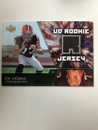 2007 Ud Rookie Jersey Joe Thomas Cleveland Browns Rc Jersey