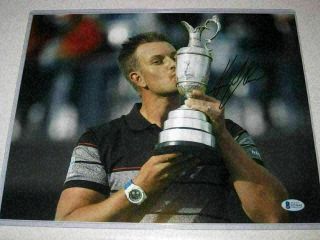 Henrik Stenson Signed Masters Open Autograph 11x14 Pga Golf Photo Beckett 3