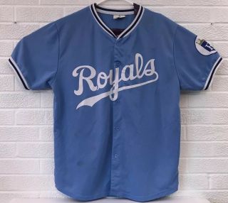 Kansas City Royals Promo Jersey Adult Size Xl Fsn Promo Powder Blue