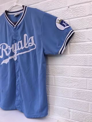 Kansas City Royals Promo Jersey Adult Size XL FSN PROMO Powder Blue 2