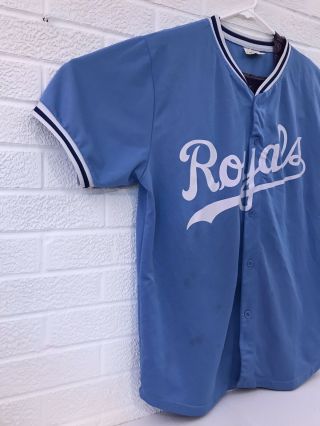 Kansas City Royals Promo Jersey Adult Size XL FSN PROMO Powder Blue 3
