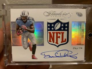 Derrick Henry 2016 Flawless 1/1 Nfl Shield Rookie Patch Auto Rc Jersey Autograph