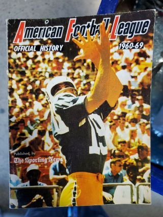 Sporting News American Football League Official History 1960 - 69
