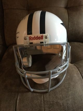 Sean Lee Signed Dallas Cowboys White Fs Helmet