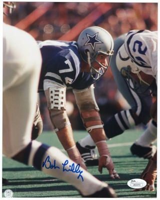 Bob Lilly Dallas Cowboys Hof Signed Auto Autographed 8x10 Photo Jsa