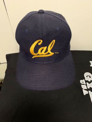 Vintage Cal Bears Ncaa Snapback Hat Cap Navy Gold California Berkeley
