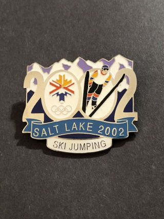 2002 Salt Lake City Olympics Ski Jumping Pin Limited Edition 1696/5000