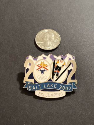2002 Salt Lake City Olympics Ski Jumping Pin Limited Edition 1696/5000 3