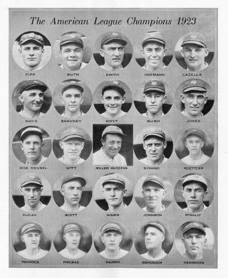 1923 York Yankees Team Photo Babe Ruth Miller Huggins And More 8x10
