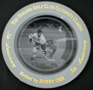 Bobby Orr Oshawa Generals Golf Club 5th Anniversary Plate Royal Doulton