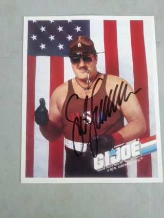 Wwf / Wwe Sgt Slaughter Gi Joe Legend Signed Autograph 8x10 Photo