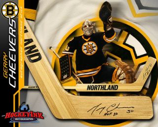 Gerry Cheevers Signed Northland Goalie Stick - Boston Bruins