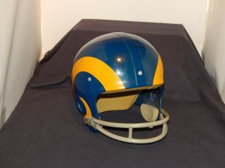 Vintage Rawlings Los Angeles Rams 2 Bar Helmet Nfl Football