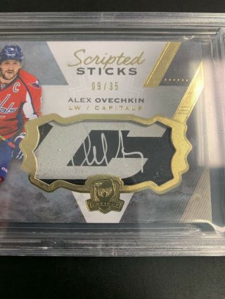 UD The Cup ALEX OVECHKIN AUTO Stick Relic BGS 9/10 Capitals 3