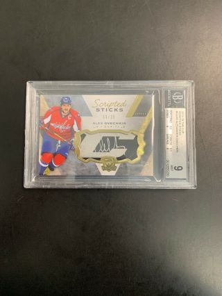 UD The Cup ALEX OVECHKIN AUTO Stick Relic BGS 9/10 Capitals 5