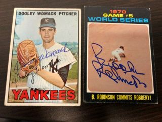 Brooks Robinson Hof Baltimore Orioles Signed Autographed Baseball Card Auto