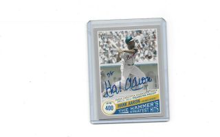 2019 Topps Heritage High Number Blue Autograph Hank Aaron 4/5 On Card Auto