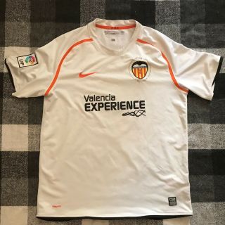 Valencia Home Football Shirt 2008 - 2009 Nike Size L