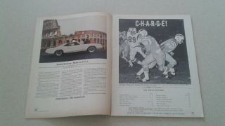 1966 SAN DIEGO CHARGERS VS.  BUFFALO BILLS AFL PICTORIAL FOOTBALL PROGRAM 3