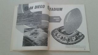 1966 SAN DIEGO CHARGERS VS.  BUFFALO BILLS AFL PICTORIAL FOOTBALL PROGRAM 6