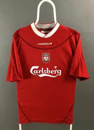 Liverpool Reebok 2002 - 2004 Carlsberg Home Jersey Shirt Size L Soccer Football