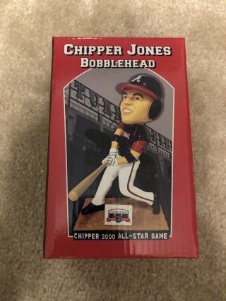 Chipper Jones All Star 2000 Bobblehead Atlanta Braves Sga 2016 Turner Field