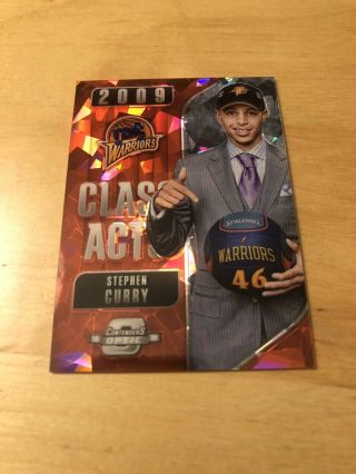 Stephen Curry 2018/19 Contenders Optic Class Acts Red Cracked Ice Warriors